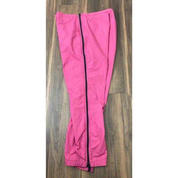 VTG Women LL Bean Freeport Maine USA nylon full zip-up windbreaker pants, M - Picture 2 of 4